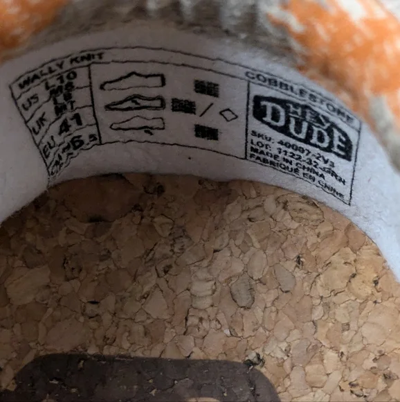 Hey Dude Wally Knit Cobblestone Men's Casual Gray White Shoes - Picture 12 of 16